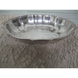 International Silver Company Chippendale Silver Oval Bowl 12" x 10" Dish